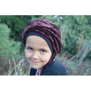 Turban BOUBOU Velours Marron