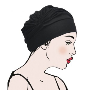 Turban EMERAUDE noir (Bambou)