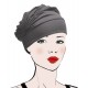 Turban EMERAUDE gris (Bambou)