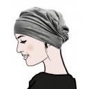 Turban EMERAUDE gris chiné