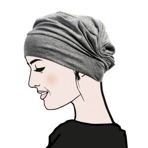 Turban EMERAUDE gris chiné