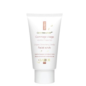 Gommage visage vanille-fraise bio 