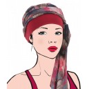 Foulard AVENTURINE rouge